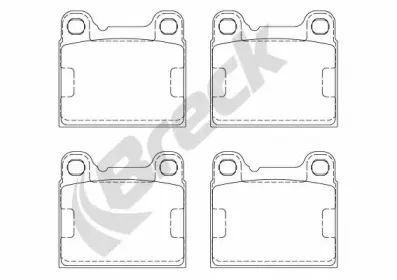 Комплект тормозных колодок, дисковый тормоз BRECK купить
